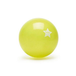 Мяч Ratatam "Yellow Glitter", желтый, 15 см